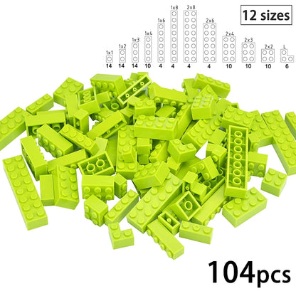 DIY Building Block Wall Figures Bricks - 1x2, 1x3 & 1x4 Small Construction Bricks for Creative Building & Educational Play