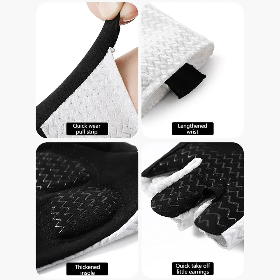 GTUBIKE Summer Half Finger Cycling Gloves – Ultralight, Breathable, Anti-Slip with Silicone Pads