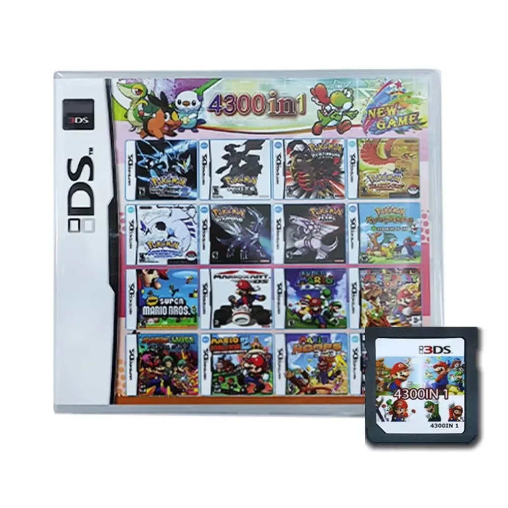 4300-in-1 Multi Game R4 Cartridge Card – High Capacity Video Game Compilation for DS, NDS, 3DS & NDSL Handheld Console Player Card