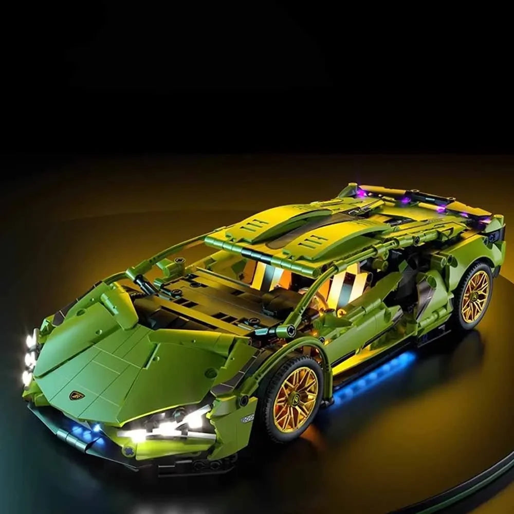 MOC Technical Car Roadster – Remote Control Super Speed Racing Sports Vehicle Building Blocks for Kids