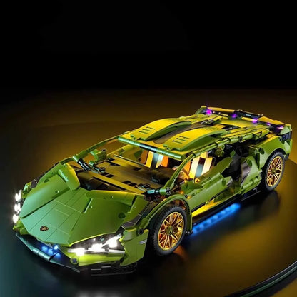 MOC Technical Car Roadster – Remote Control Super Speed Racing Sports Vehicle Building Blocks for Kids