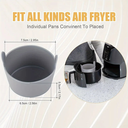 Air Fryer Silicone Egg Poacher Cups – 1pc/4pcs Non-Stick Egg Cooker Mold