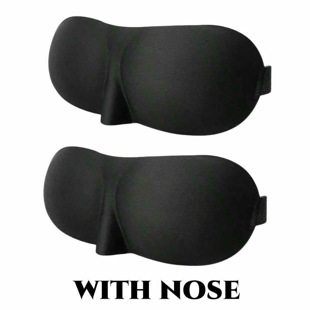 3D Contoured Sleep Mask — 100% Light-Blocking, Ultra-Soft Breathable Eye Cover for Travel, Yoga & Rest