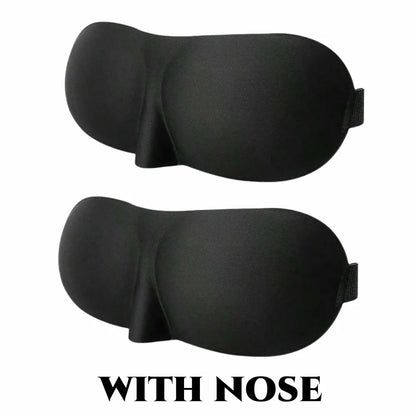 3D Contoured Sleep Mask — 100% Light-Blocking, Ultra-Soft Breathable Eye Cover for Travel, Yoga & Rest