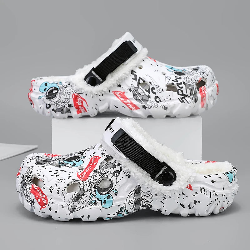 Men’s & Women’s Winter Slippers – Soft Plush Indoor, Non-Slip Removable Sandals, Big Size 47