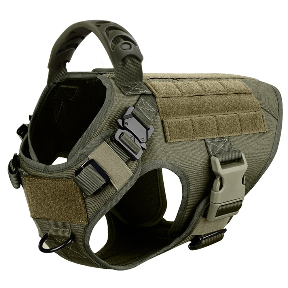Large Dog Harness & Leash Set — Training & Walking Vest for German Shepherd, Malinois