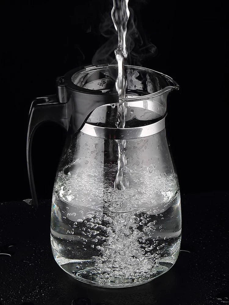 HMLOVE Heat-Resistant Glass Teapot – Puer Kettle Tea Infuser, Kung Fu Teaware Set, High Borosilicate Heatable Pot