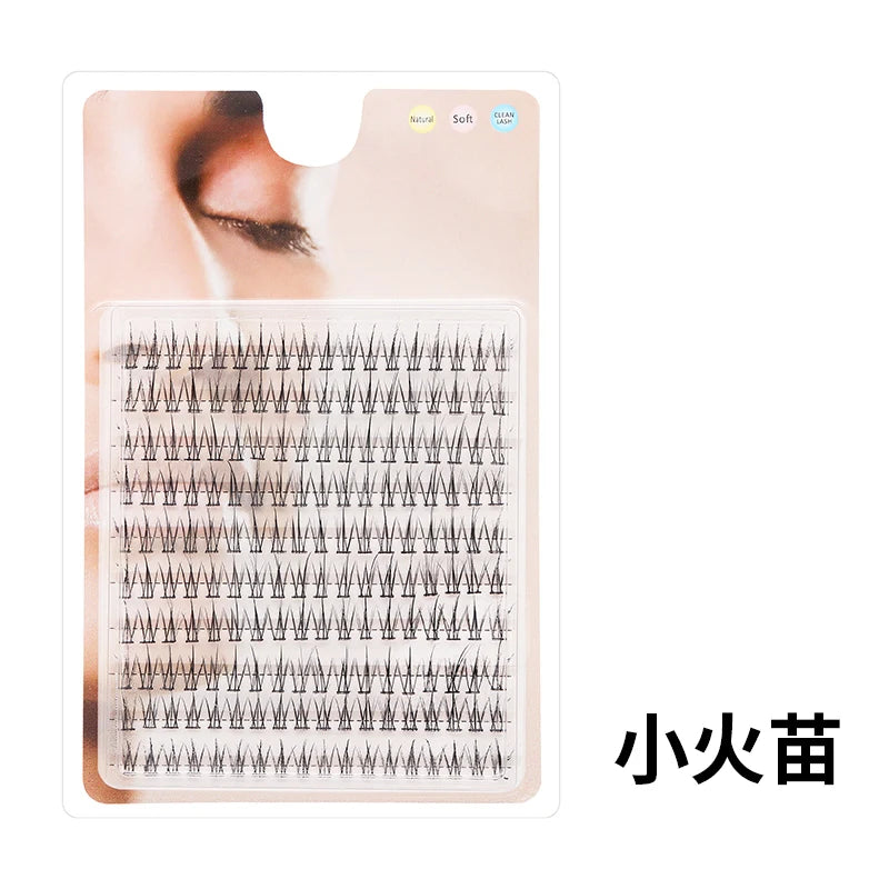 Individual Lash Extensions Kit – DIY Cluster Eyelash Book, False Lashes for Home Makeup