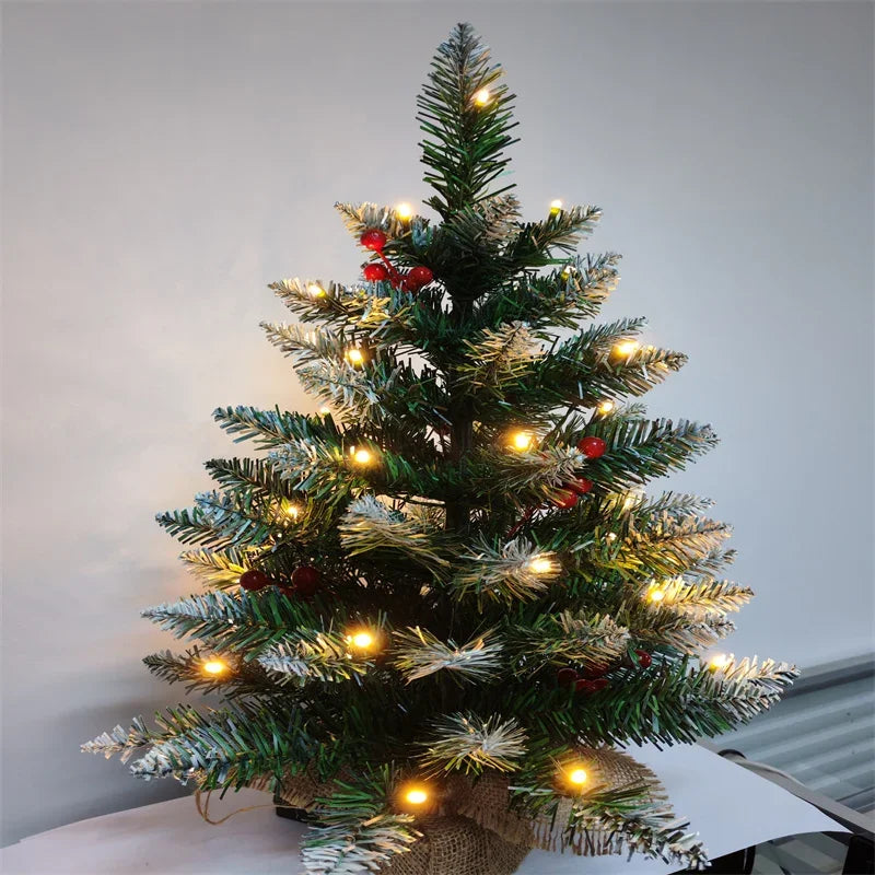 Mini Christmas Tree 45/60cm – PVC Tabletop Decorations for Family Christmas & Holiday Parties