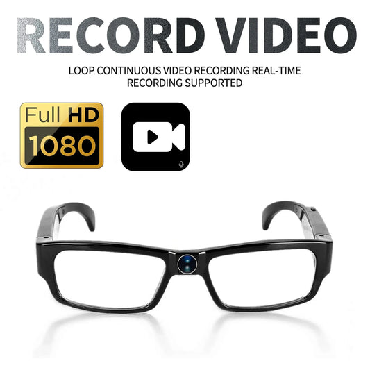 1080P Mini Camera Smart Glasses — HD Video Recorder for Driving, Biking & Outdoor Activities