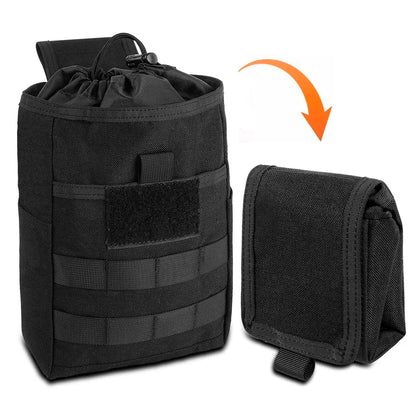 Foldable Molle Dump Pouch – Ammo Magazine Waist Pack, Hunting & EDC Utility Bag