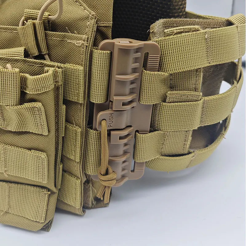 Tactical JPC Vest with Quick-Release Buckles - MOLLE Magazine Pouch Carrier for Airsoft, Hunting, and Outdoor Training Gear