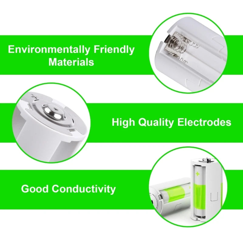 3AA to D Battery Adapter - High Quality DIY Battery Size Converter Holder