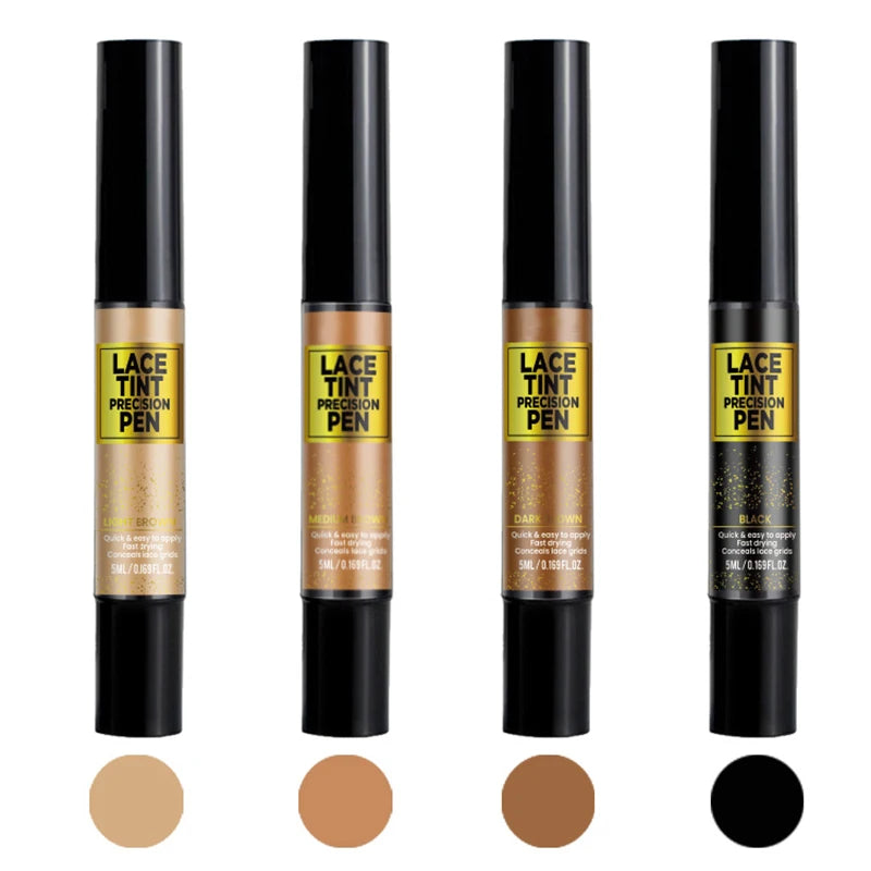Tinted Lace Precision Parting Pen | Wig Lace Tint with Brush Applicator, Easy to Use & Long-Lasting Formula