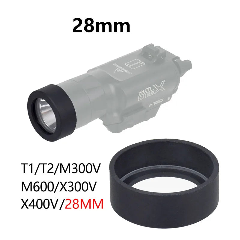 Tactical Weapon Light Protector for M300, M600, X300 & X300V – LED Flashlight AD Lens Guard (26–38MM)