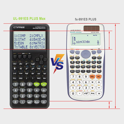 Large Screen Scientific Calculator - 417 Multifunctional Student Exam Calculator