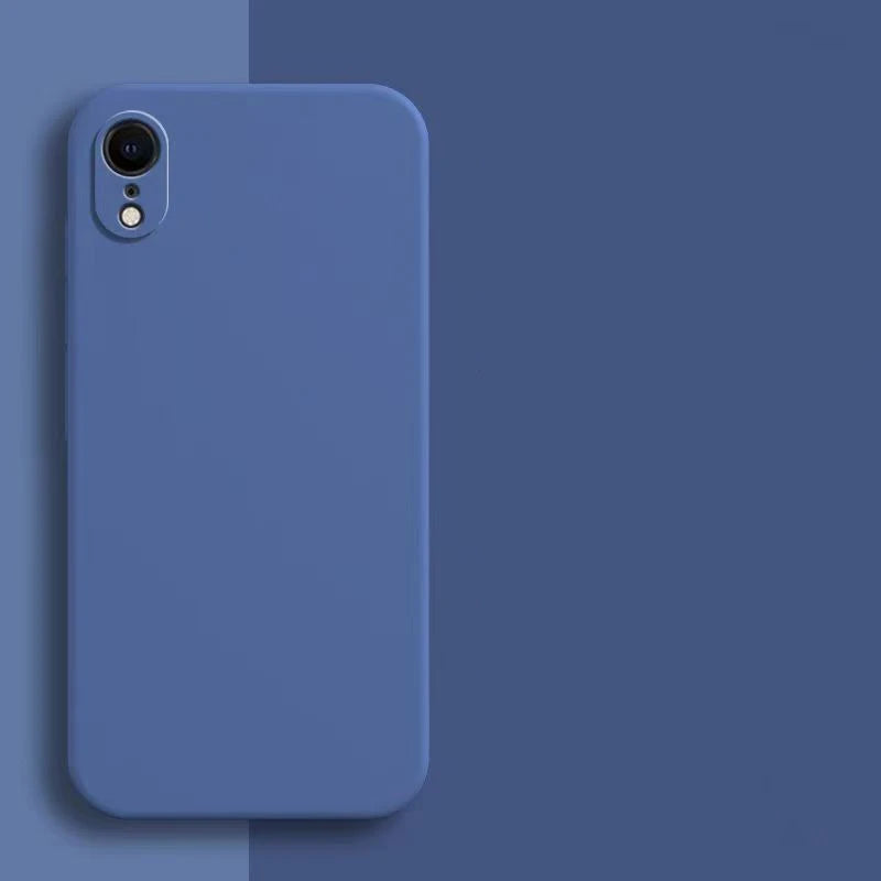 Original Liquid Silicone Case for iPhone - Shockproof TPU Protective Back Cover for X, XR & XS Max