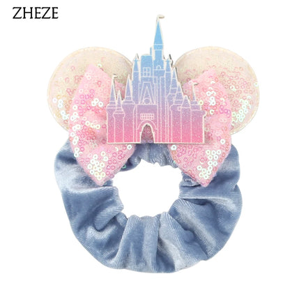 Velvet Mouse Scrunchies - Cute Elastic Ponytail Holders & Hair Accessories for Girls