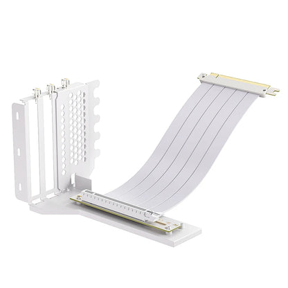 TEUCER L-Z3 GPU Vertical Mounting Bracket Kit – PCIe 4.0 X16 Riser Cable 200mm for Graphics Card Steering Mount