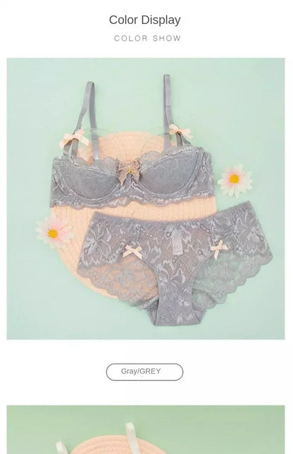 MOYISU French Romantic Lace Bra – Comfortable, Breathable & Sexy Slim Fit Underwear for Women