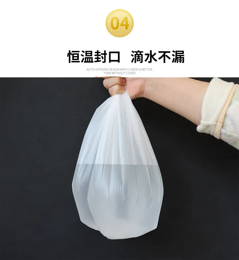 100pcs Biodegradable Garbage Bags – Disposable Starch Degradable Trash Bags for Kitchen Cleaning, Eco-Friendly Environmental Solution