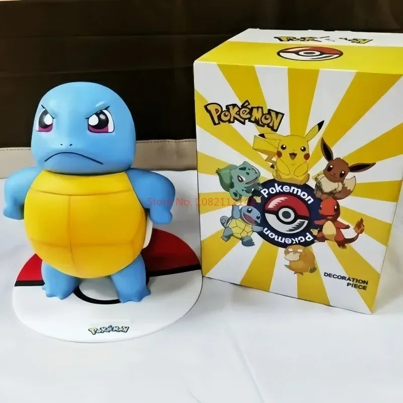 Pokemon Large Figure Set — Pikachu, Charmander, Eevee, Squirtle & Pokeball Doll Figurines, Kids Collectible Toys & Gifts