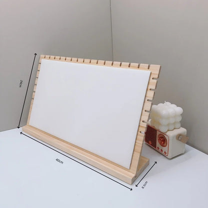 Creative Solid Wooden Necklace Display Frame – Pendant Support Jewelry Display Stand