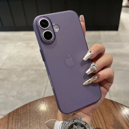 Ultra-Thin PP iPhone Case - Slim Matte Clear Shockproof Cover for iPhone 11–18, Plus & Pro Max Models