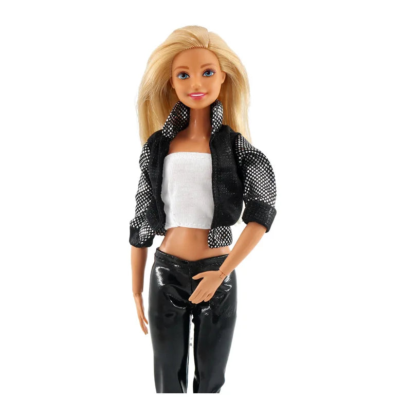 Fashion Doll Clothes for Barbie – Casual Dress, Pants & Trousers Outfit Accessories for Girls Gift Toy