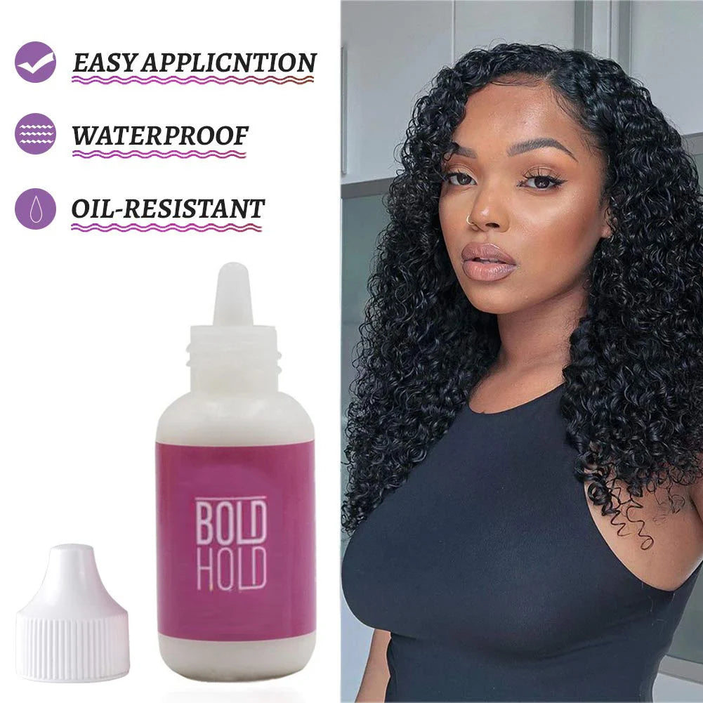 38ml Waterproof Wig Glue — Strong Hold Front Lace Wig Adhesive, Private Label, Accessories for Frontal Closure & Toupee