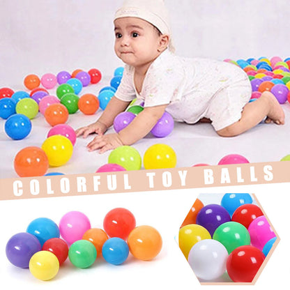 50/100PCS Colorful Soft Water Balls – Outdoor Pool & Ocean Wave Balls for Kids, Baby Toys, Eco-Friendly Stress Relief Balls