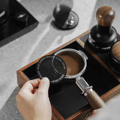 MHW-3BOMBER Espresso Puck Screen – 51/53/58.5mm Reusable Stainless Steel Coffee Filter, 0.8/0.2mm Thickness Coffee Tool