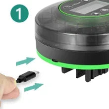 Automatic Fish Feeder for Aquarium – Rechargeable Food Dispenser with Timer, LCD Display & USB Cable