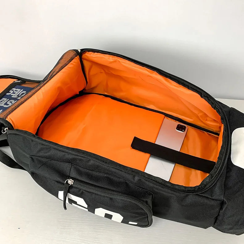 Sport Gym Bag for Men – Large Waterproof Fitness & Travel Backpack, Shoulder/Crossbody Skate Pack with Dry/Wet Compartments