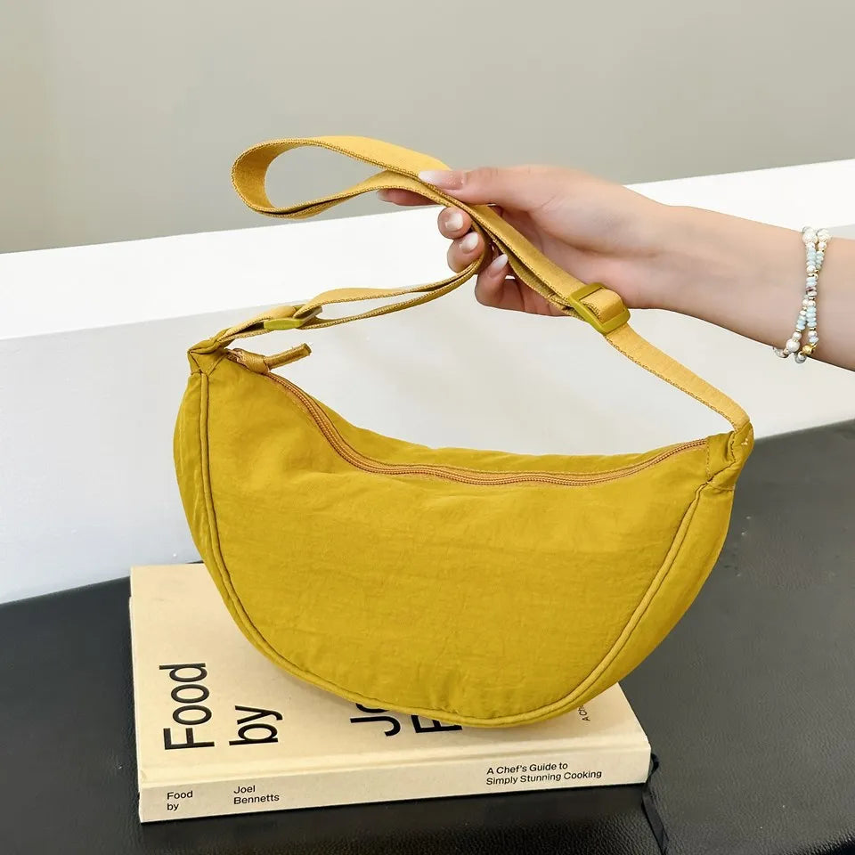 Casual Nylon Hobo Crossbody Bag for Women – Shoulder, Half Moon, Tote Travel Shopper & Purses