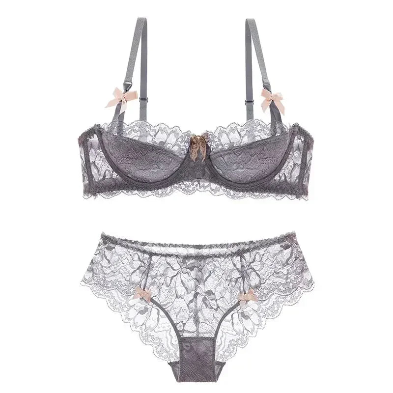 MOYISU French Romantic Lace Bra – Comfortable, Breathable & Sexy Slim Fit Underwear for Women