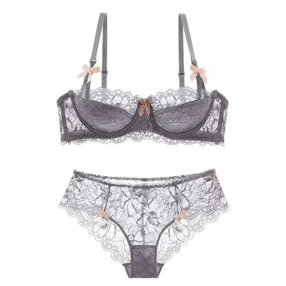 MOYISU French Romantic Lace Bra – Comfortable, Breathable & Sexy Slim Fit Underwear for Women