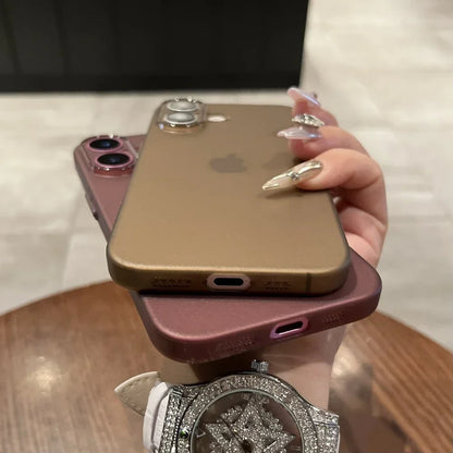 Ultra-Thin PP iPhone Case - Slim Matte Clear Shockproof Cover for iPhone 11–18, Plus & Pro Max Models