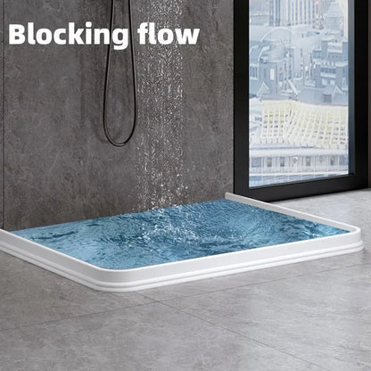 1–2M Silicone Shower Water Stopper - Bathroom Water Retaining Barrier for Wet-Dry Separation and Flood Prevention