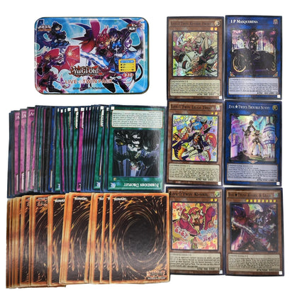 Yu-Gi-Oh! Kaiba Pack 3 Card Deck - English TCG Holographic Blue-Eyes White Dragon Cards with Tin Box