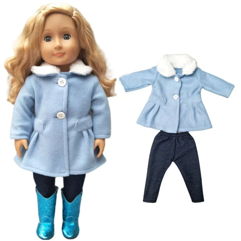 18" American Doll Clothes Set — Jacket and Pants Outfit for Baby Dolls