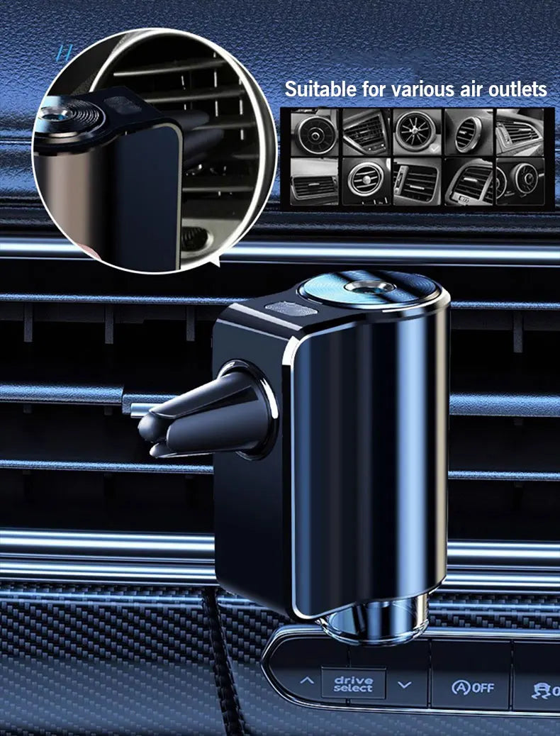 Smart Car Air Aromatherapy Diffuser – Adjustable Humidifier & Essential Oil Car Air Freshener