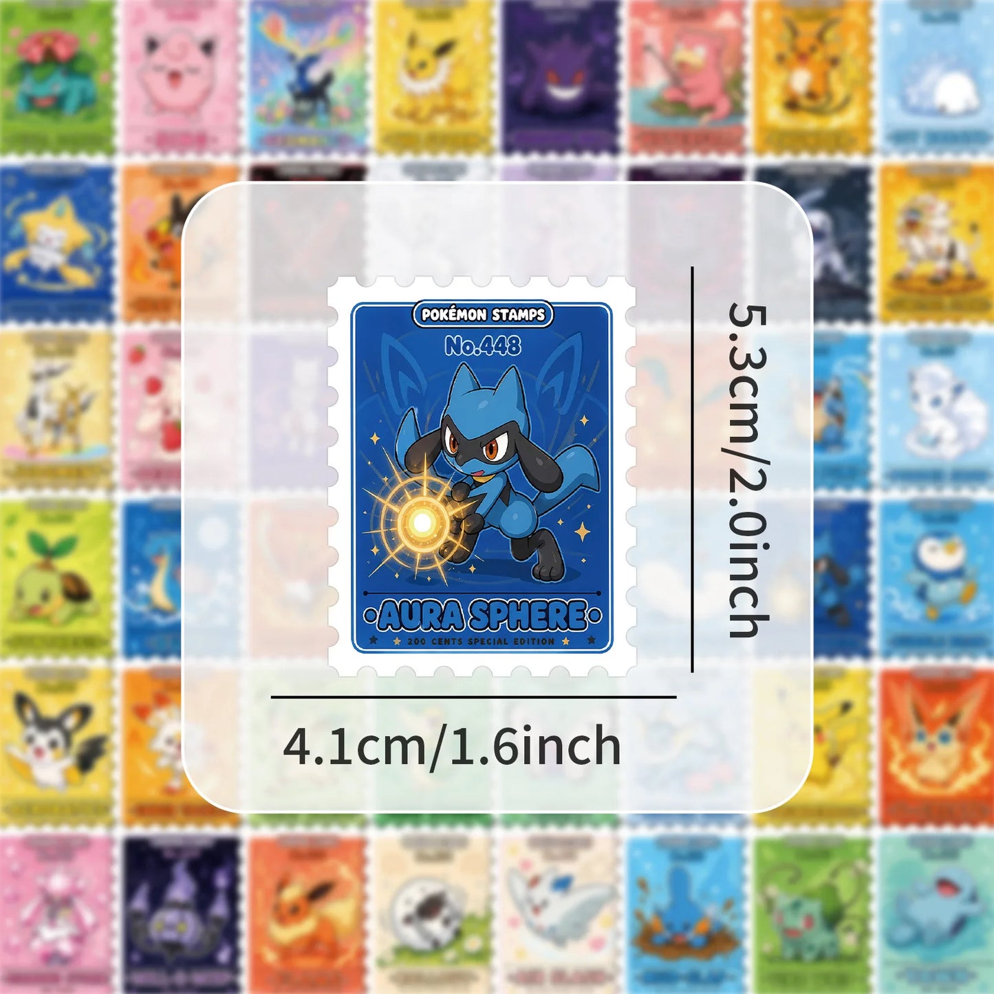 60PCS Pokémon Anime Stickers - Cute Scrapbooking Decals for Laptops, Notebooks & Suitcases