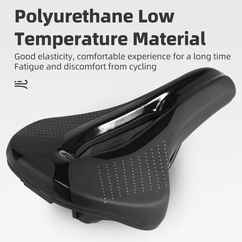 ROCKBROS Bicycle Saddle - Breathable Waterproof Soft Cushion MTB Road Bike Seat for Comfortable Cycling