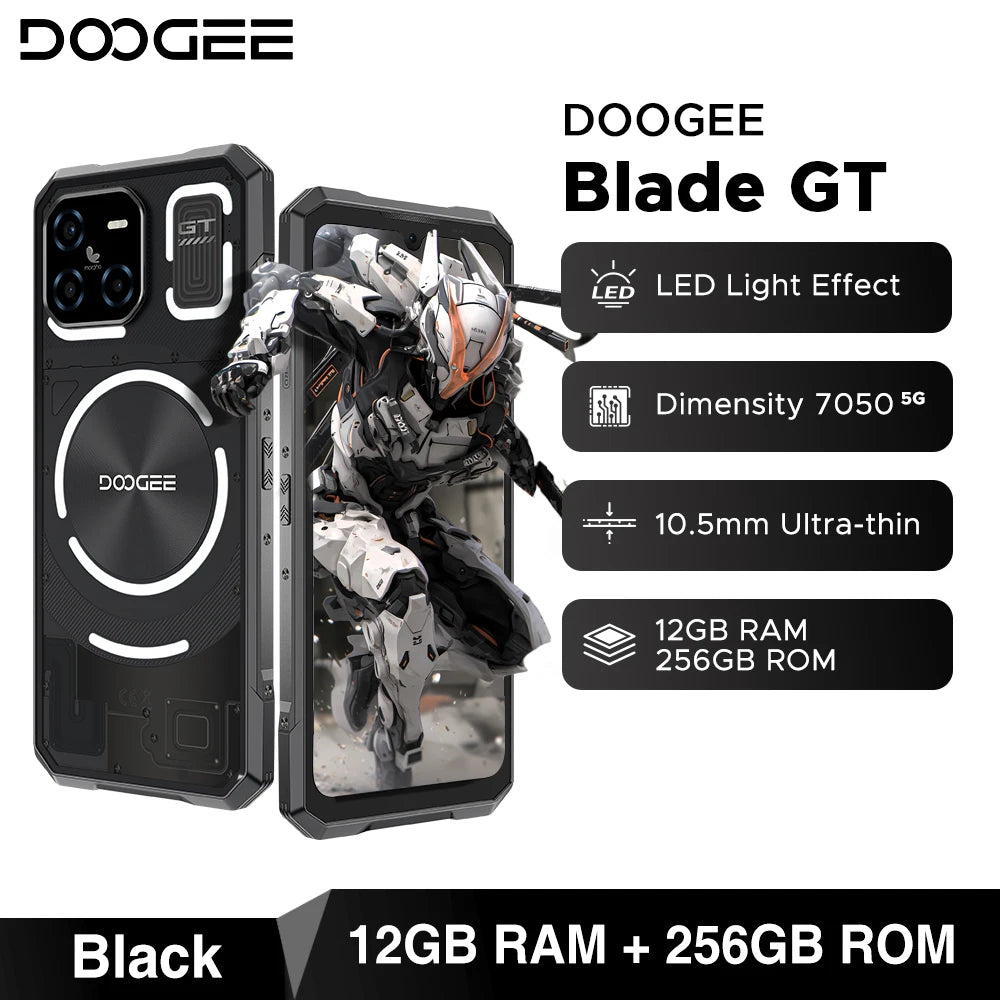 DOOGEE Blade GT Rugged Phone | 6.72'' FHD+, 120Hz LED Light, 12GB RAM, 256GB ROM, 5500mAh Battery, Android 14   2/2