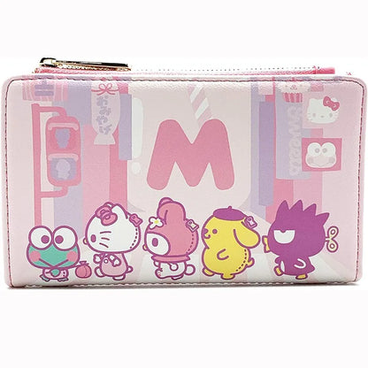 2024 Sanrio Hello Kitty Loungefly Purse – Pink Double Fold Clutch, Women's Birthday Gift & Card Coin Bag