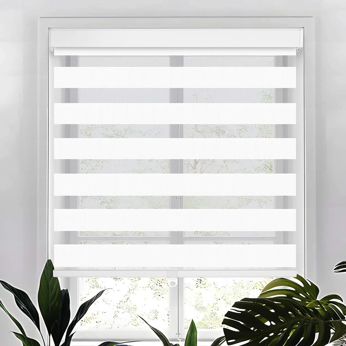 Manual Cordless Zebra Blinds – Affordable Europe Market Window Shades for Home & Office