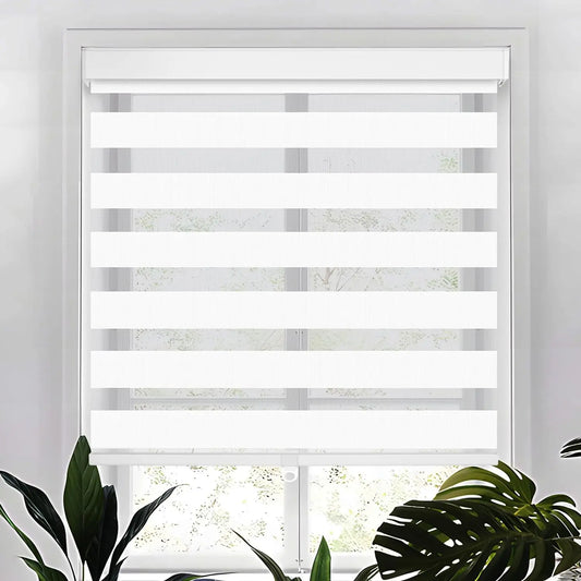 Manual Cordless Zebra Blinds – Affordable Europe Market Window Shades for Home & Office