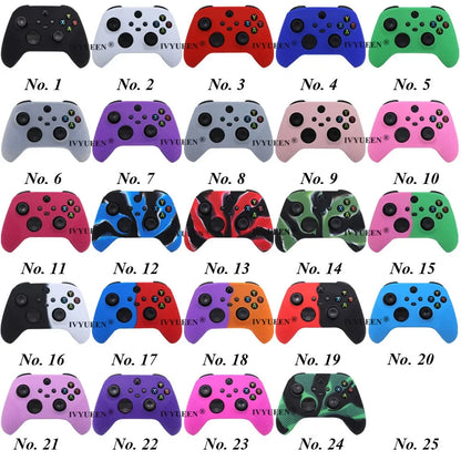 IVYUEEN MixColor Protective Silicone Case for Xbox Series S/X Controller — Thumbstick Grip Caps & Gamepad Cover