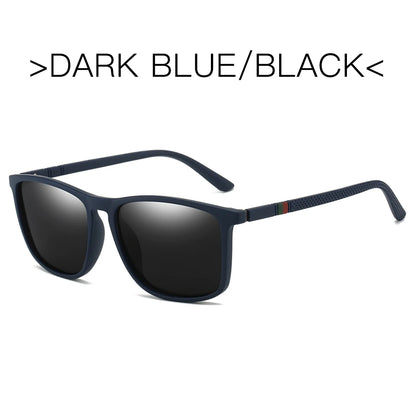 Polarized Sports Sunglasses for Men – Lightweight Comfortable Square UV400 Eyewear with Original Case
